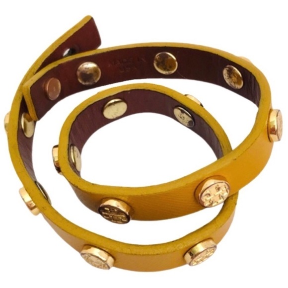 TORY BURCH • Double Wrap Logo Bracelet - Picture 7 of 9